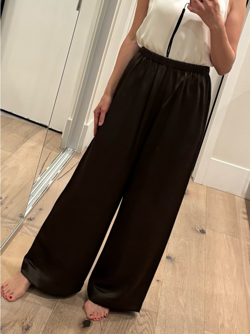 Jenni Kayne Demi  Wide-Leg Elastic Waist Pants size small NEW